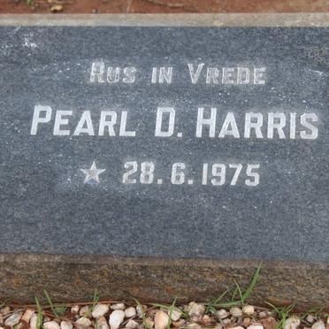 HARRIS Pearl D. -1975