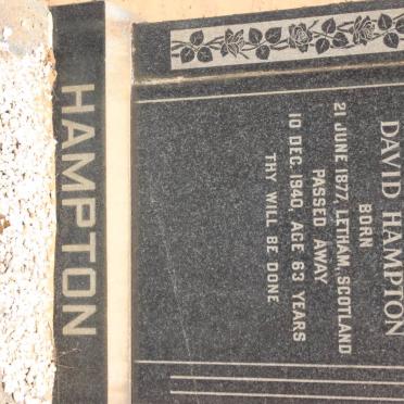 HAMPTON David 1877-1940