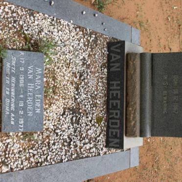 HEERDEN Stoffel Myburgh, van 1902-1967 &amp; Mara Eden 1906-1977