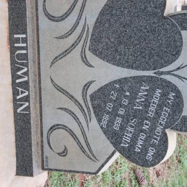 HUMAN Anna Sophia 1939-1992
