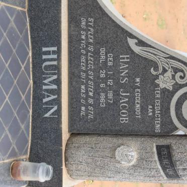 HUMAN Hans Jacob 1917-1963