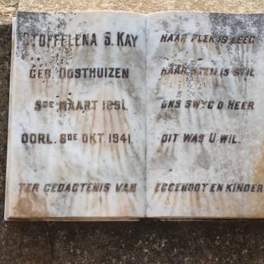 KAY Stoffelena S. nee OOSTHUIZEN 1851-1941