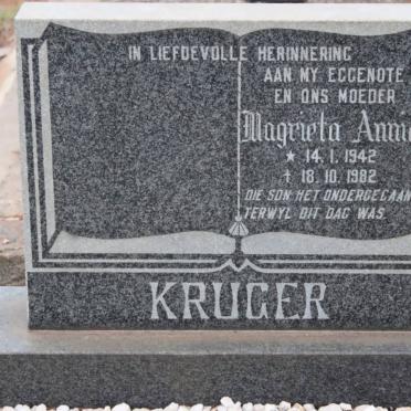 KRUGER Magrieta Annie 1942-1982