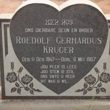 KRUGER Roedolf Gerhardus 1947-1967