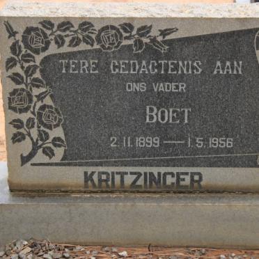 KRITZINGER Boet 1899-1956