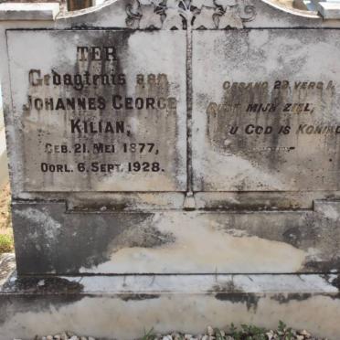 KILIAN Johannes George 1877-1928