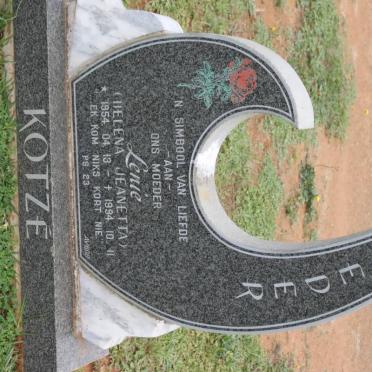 KOTZE Helena Jeanetta 1954-1994