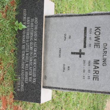 LOMBARD Kowie 1936- &amp; Marie 1938-2003