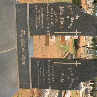 LOUIS John Alays 1917-1973 &amp; Leila 1924-1994