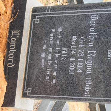 LOMBARD Dorothea Regina 1914-2001