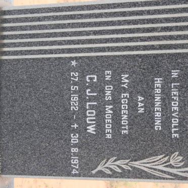 LOUW C.J. 1922-1974