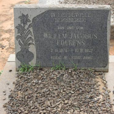 LOURENS Willem Jacobus 1874-1952