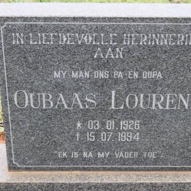 LOURENS Oubaas 1926-1994