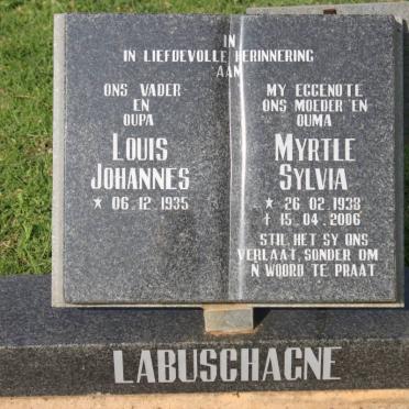 LABUSCHAGNE Louis Johannes 1935- &amp; Myrtle Sylvia 1938-2006