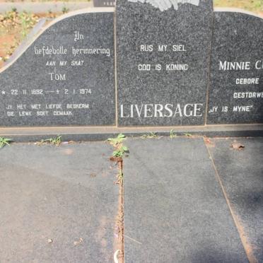 LIVERSAGE Tom 1892-1974 &amp; Minnie Cullen 1907-1983