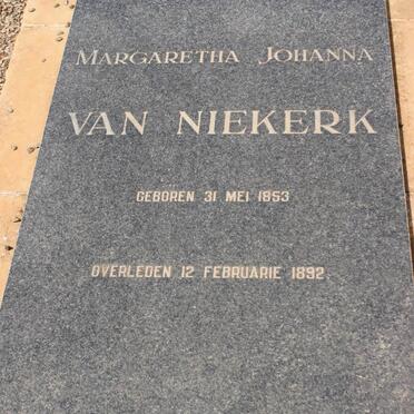 NIEKERK Margaretha Johanna, van 1853-1892
