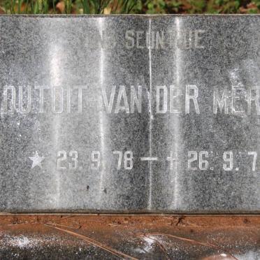 MERWE Du Toit, van der 1978-1978