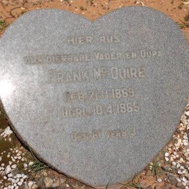 MCQUIRE Frank 1869-1965