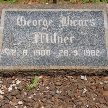 MILNER George Vicars 1900-1962