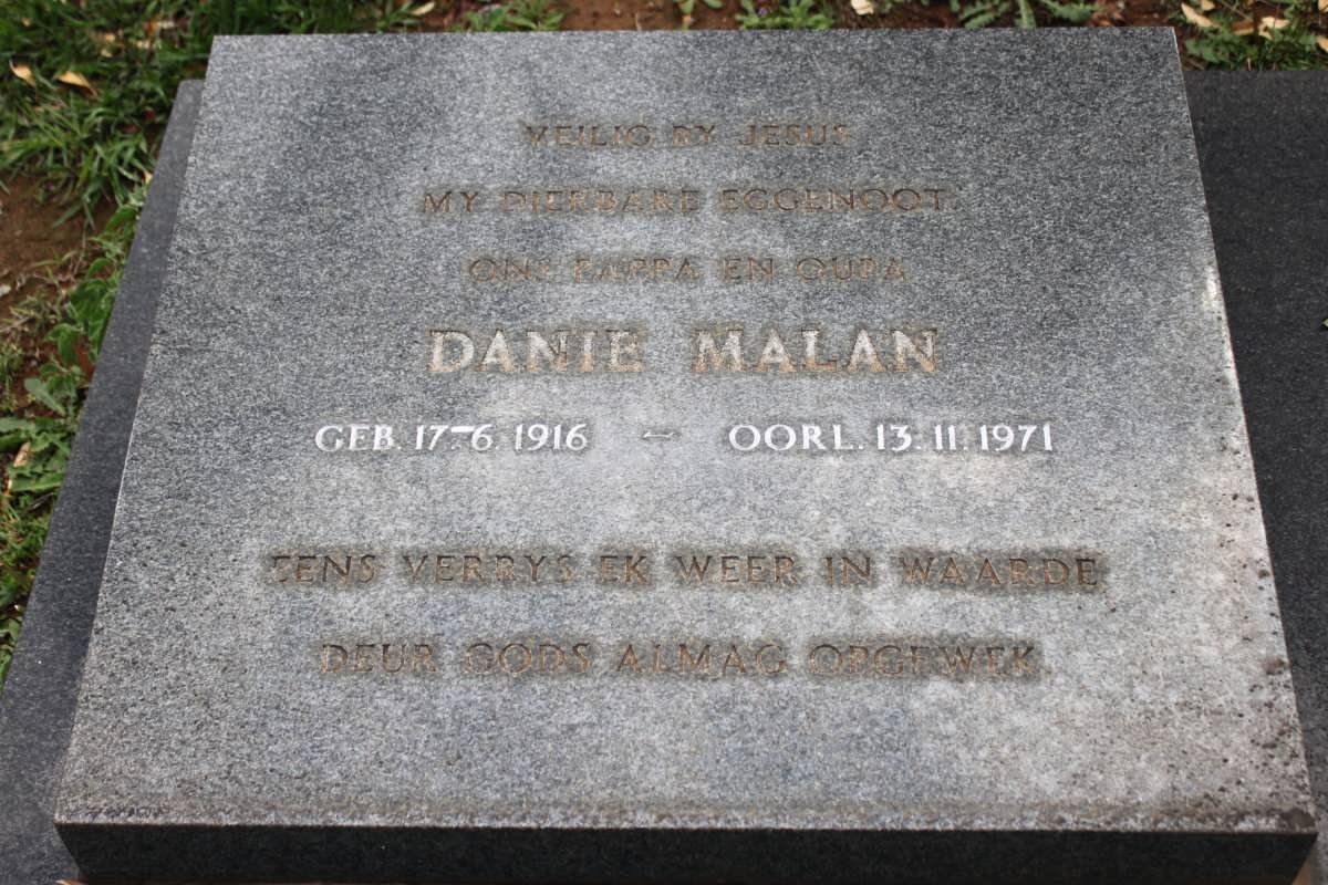 MALAN Danie 1916-1971