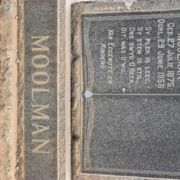 MOOLMAN Lukas Johannes 1875-1956