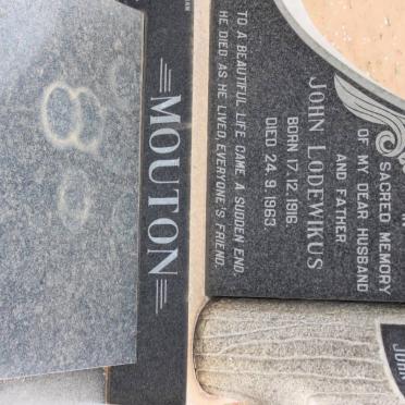 MOUTON John Lodewikus 1916-1963