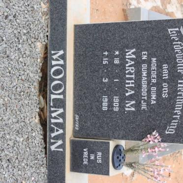 MOOLMAN Martha M. 1909-1988