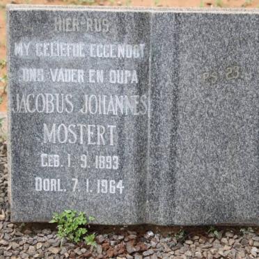 MOSTERT Jacobus Johannes 1893-1964