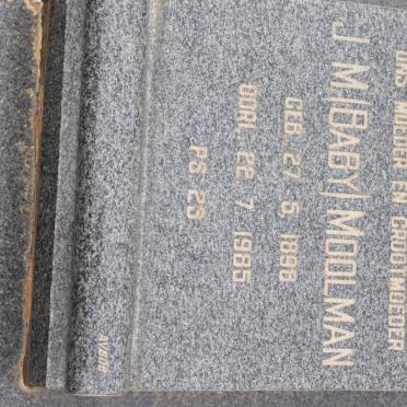 MOOLMAN J.M. 1898-1985