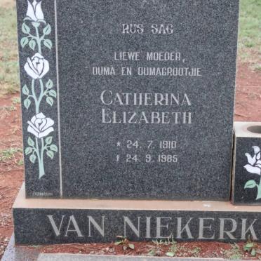 NIEKERK Catherina Elizabeth, van 1910-1985