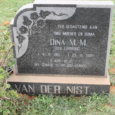 NIST Dina M.M., van der nee LOURENS 1913-1995