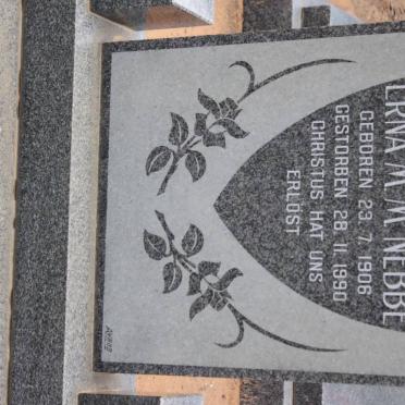 NEBBE Erna M.M. 1906-1990
