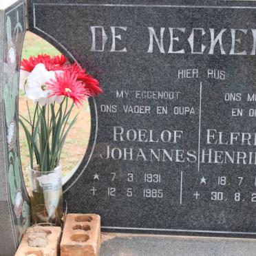 NECKER Roelof Johannes, de 1931-1985 &amp; Elfrieda Henrietta 1926-2002