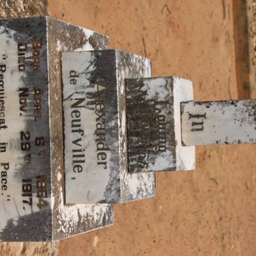 NEUFVILLE Alexander, de 1864-1917