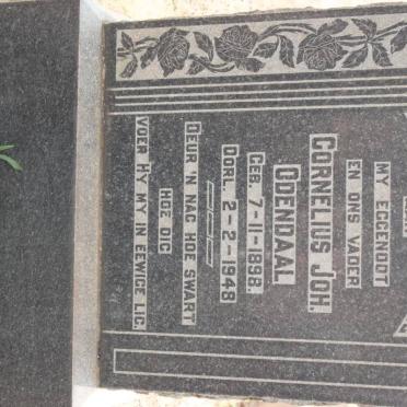 ODENDAAL Cornelius Johannes 1898-1948