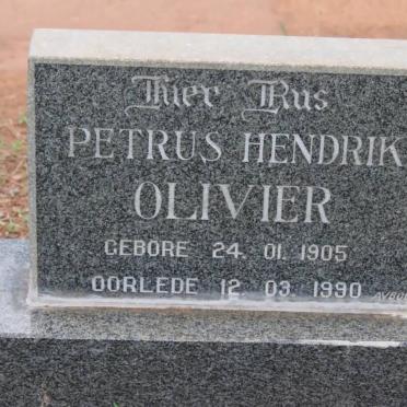 OLIVIER Petrus Hendrik 1905-1990