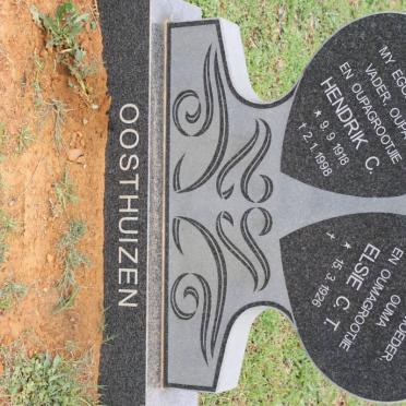 OOSTHUIZEN Hendrik C. 1918-1998 &amp; Elsie C.T. 1926-
