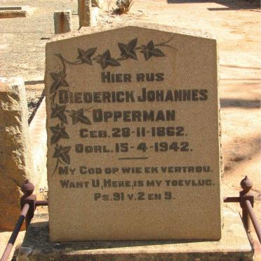 OPPERMAN Diederick Johannes 1862-1942