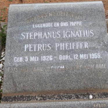 PHEIFFER Stephanus Ignatius Petrus 1926-1955