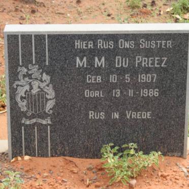 PREEZ M.M., du 1907-1986