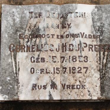 PREEZ Cornelius J.H., du 1853-1927