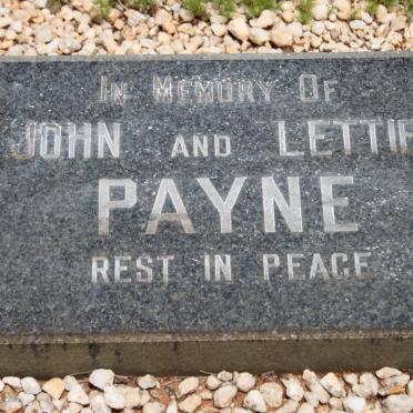 PAYNE John &amp; Lettie