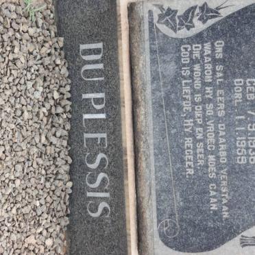 PLESSIS Andries Stephanus, du 1938-1959