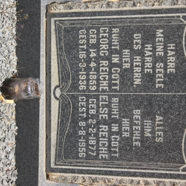 REICHE Georg 1859-1936 &amp; Else 1877-1956