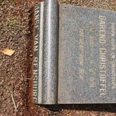 RENSBURG Barend Christoffel, Janse van 1897-1958