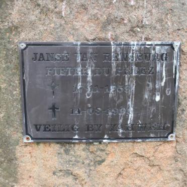 RENSBURG Pieter du Preez, Janse van 1959-1998