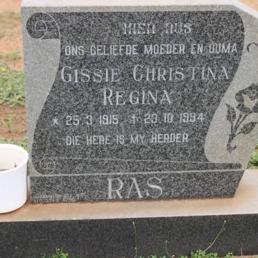 RAS Gissie Christina Regina 1915-1994