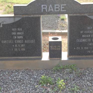 RABE Bartuel Ernst August 1917-1981 &amp; Elizabeth Catharina NEL 1916-1979