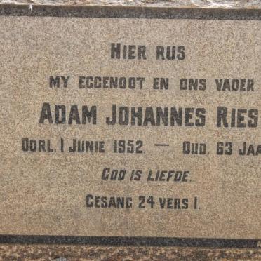 RIES Adam Johnannes -1952