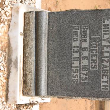 ROGERS Emily Elizabeth 1875-1958